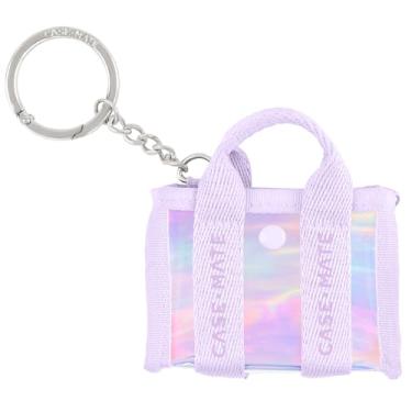 Imagem de Case-Mate Bolha de sabão Tini Tote Bag Charm - Pingente chaveiro para sacolas, bolsas, mochilas - Acessórios bonitos Labubu - Chaveiro para mulheres - Iridescente