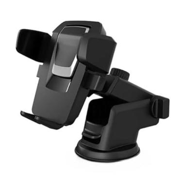 Imagem de Suporte Celular Carro Veicular Trava Automática Ajustável Base Antiderrapante para Assistir Vídeos e Videochamadas