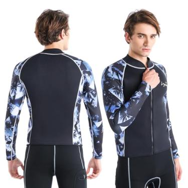 Imagem de LayaTone Fatos de mergulho adultos 3 mm neoprene tops de mergulho mulheres homens