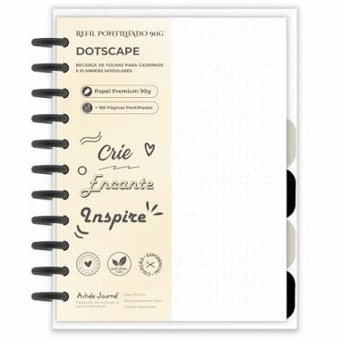Imagem de Refil Pontilhado para Caderno Modular Inteligente Achala G 160 Páginas 90g (Grande ~20 x 27 cm)