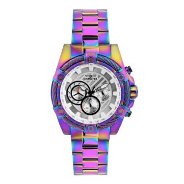 Imagem de Invicta Relógio masculino 25520 Bolt analógico de quartzo multicolorido, Multi, Cronógrafo