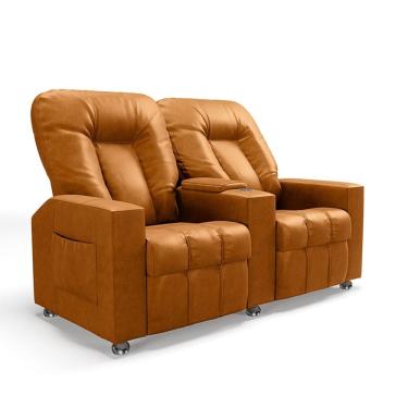 Imagem de Poltrona Reclinável Para Cinema 2 Lugares Sora PU FH1 - D`Rossi