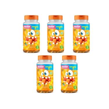 Imagem de Kit 5 Bioviton Gummy Vitamina C Kids Unilife 5x30 Gomas Sabor Laranja-Unissex