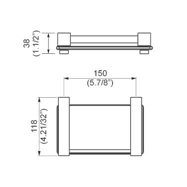 Imagem de Saboneteira De Parede Perflex Trend 12125010