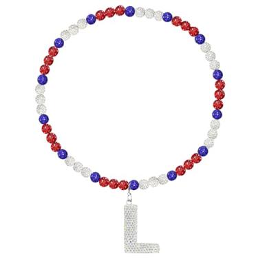 Imagem de Colar de coleção de gelo de beisebol com letras brilhantes, acessórios de beisebol com strass cintilante, para homens, meninos, coleção de diamantes brilhantes e gelo, presentes para amantes de times