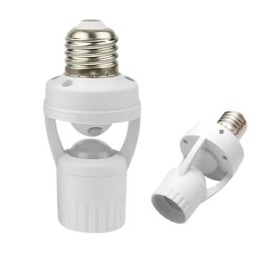 Imagem de Sensor Inteligente de Movimento para Lâmpada Iluminação Automática – Para Segurança e Economia – Sensor de Movimento com Fotocélula Soquete E27 Bivolt para Corredores, Garagens e Escadas