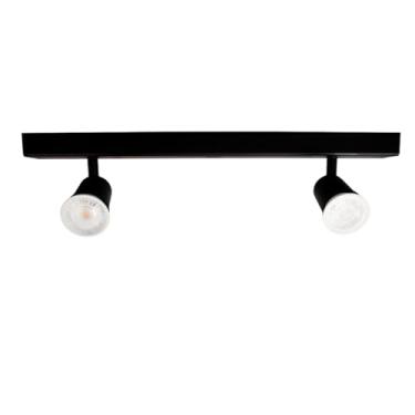 Imagem de Trilho Eletrificado 2 Spot Led MR16 GU10 Direcionável (preto)