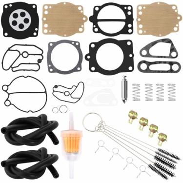 Imagem de QAZAKY Kit de reparo de carburador compatível com Polaris Octane Genesis Freedom Virage TX 2000-2002 Virage 2001-2004 Pro 1200 2000-2001 SLH SLHX SLX SLTH SLTX SLT 700 SL 700 900 SL 700 DLX XL SL 1000