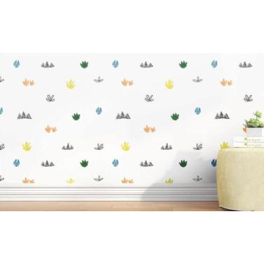 Imagem de Adesivo Infantil Patinhas de Dinossauro - Decoração Criativa para Quar