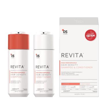 Imagem de Revita Shampoo e Condicionador 205 ml para Cabelos Finos sem Volume e Espessamento para Homens e Mulheres, DS LABORATORIES, Branco