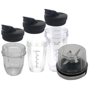 Imagem de Copo Liquidificador NutriNinja 709, 828, 354ml Lamina, JOYSTAR, Preto