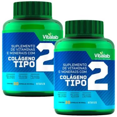 Imagem de Kit 2 Colágeno Tipo 2 Vitaflex Vitalab 30 Cápsulas