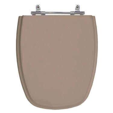 Imagem de Assento Laqueado Monte Carlo Bege Castor Tampa Vaso Deca Mdf