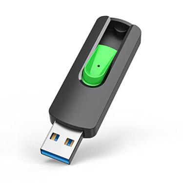 Imagem de Aiibe Pen Drive USB de 128 GB, unidade USB 3.1 de 128 GB, cartão de memória, zíper, backup de 128 G, para PC, laptop