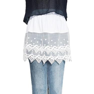 Imagem de Extensor de camisa de renda Modesty Vanrose Jan White 2XL-3XL