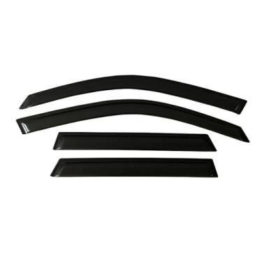 Imagem de GRJQRKHZ Defletor de janela lateral de carro para MERC&edes B & ENZ E-Class W210 Wagon 1998-2003 Viseira de porta Weathershied proteção contra vento sol chuva protetores de janela lateral defletores