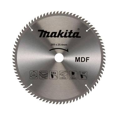 Imagem de Lamina De Serra Tct Mdf 255Mmx25,4Mm X 84T M2D Makita 62452