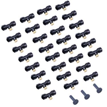 Imagem de XMGKMN Fácil de instalar Umidificação Têxtil Fábrica Refrigeração Bocal de atomização Bocal de atomização de Baixa Pressão Jardim Paisagismo Exterior Refrigeração Criação Bocal Spray (Cor: 30 Base 30