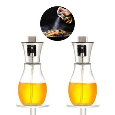 Imagem de Kit 2 Galheteiro Vidro Spray Borrifador Pulverizador Porta Azeite Temp