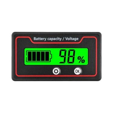 Imagem de Indicador Universal De Nível De Carga Da Bateria De Carro LED 12V 24V 