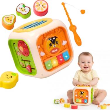 Imagem de Brinquedo Montessori Cubo Interativo Infantil Bebê 6 Em 1