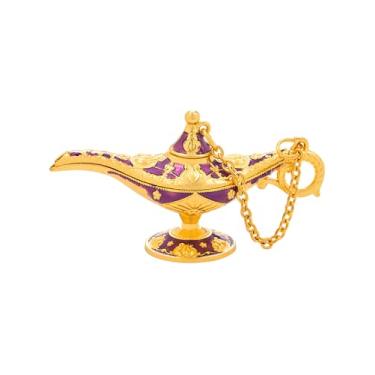 Imagem de Lâmpada pequena vintage Aladdin Magic Genie para decoração de mesa de casamento em casa