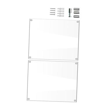 Imagem de 1 conjunto de porta-retratos de acrílico moderno, transparente, sem moldura, para casa, quarto e escritório, suporte versátil para fotos e obras de arte