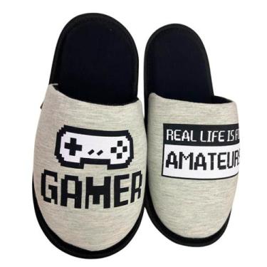 Imagem de Pantufa Gamer chinelo de quarto extra grande especial - cotton day, 37