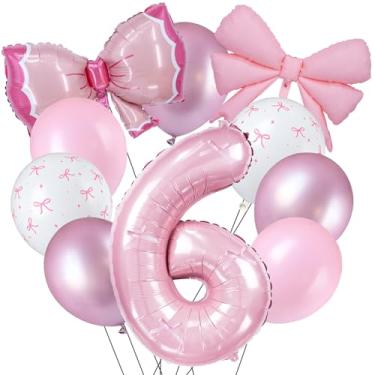 Imagem de Zailo Balões de arco de 81 cm, rosa claro, branco, transparente, pastel para meninas, princesa, bebê, festa de aniversário, laço, casamento, despedida de solteira, noiva, noivado, aniversário de bebê