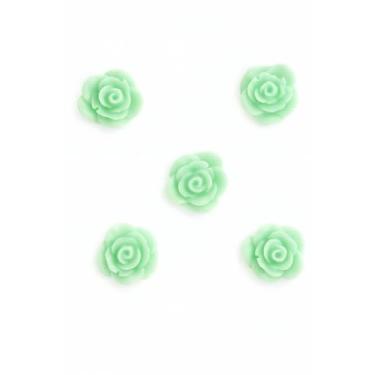 Imagem de Kit 50 Sabonetes Decorativos Rosa em Glicerina Perfumados Essência Mamãe Bebê Lembrancinhas para Aniversário, Batizado, Chá e Eventos (50, Verde Bebê)