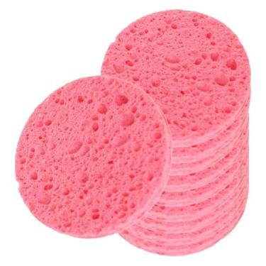 Imagem de Kokiya Esponjas faciais para remoção suave de maquiagem, cuidados com a pele, itens essenciais para viagem, discos de limpeza facial, esponja de limpeza, Rosa, 10 Peças