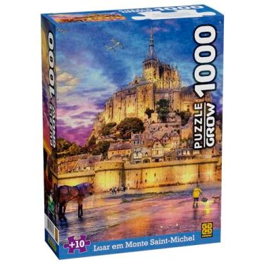 Imagem de Quebra-cabeça 1000 peças Luar em Monte Saint-Michel - Grow