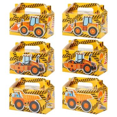 Imagem de Sumalon 30 caixas de lembrancinhas de festa com alças, caixas de doces dobráveis de papel de 15 cm, caixas de presente para aniversário, chá de bebê, casamento, decorações de artigos de festa infantil