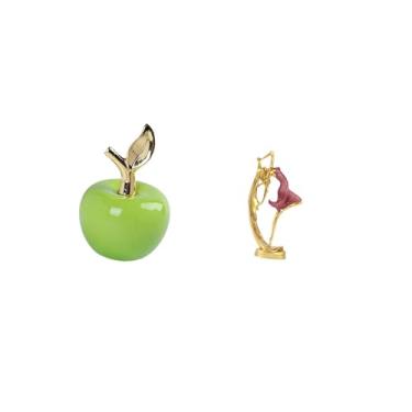 Imagem de Fenteer Estatueta de Cerâmica com Escultura de Frutas E Estátua de Bailarina, Bailarina, Ornamento de Arte em Resina para Escritório, Café, Sala de Estudo, Qu