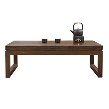 Imagem de Mesa de chá de tatami, mesas de café, mesa de centro de madeira maciça, janela de baía, mesa de café, varanda, mesa de chá Zen, pequena mesa de chá, japonês, tatami, mesa baixa, café da manhã na cama