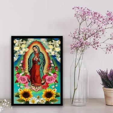 Imagem de Quadro Mexicano Nossa Senhora De Guadalupe 45X34Cm - Preta - Quadros O