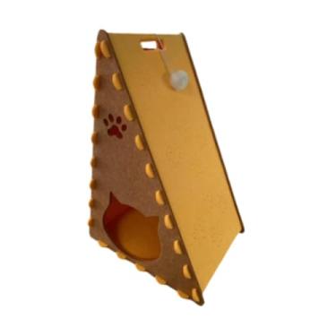 Imagem de Ｂｅｓｇａ CATO CATO CONGROIRO INTERIOR CATOS CAVE CAVE CAVE INCLUÍDO MONITOS de CAT PRIVACIDADE SRACTING ANTI -SLIP SLIP SLIP HOME, Marrom Amarelo