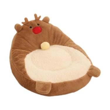 Imagem de Fenteer Cama de gato de natal sofá de gatinho cama de cachorro sofá de gato cama para gatinho cães pequenos gatos filhotes