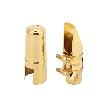 Imagem de RiToEasysports Kit de Bocal de Saxofone de Metal para Althorn Alto Sax, Som Durável e Melodioso, Acessório de Instrumentos Musicais (Nº 7)