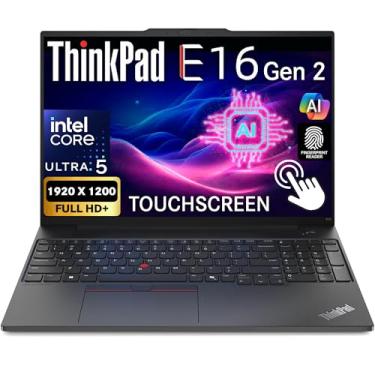 Imagem de Oemgenuine Lenovo ThinkPad E16 Gen 2, tela sensível ao toque WUXGA de 16 polegadas, Intel Ultra 5-125U, 32 GB DDR5 RAM, 1 TB NVMe, FP, KB retroiluminado, WiFi 6E + BT, RJ-45, Webcam FHD, W11P, laptop