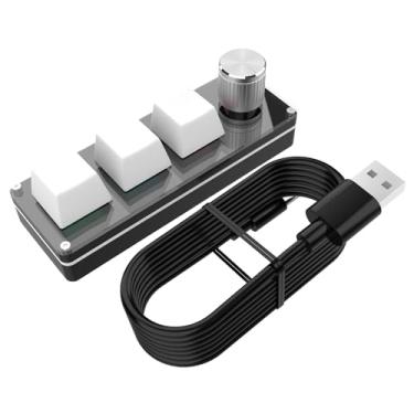 Imagem de Teclado macro programável – Programação de teclado de jogos | Acessórios de computador, teclado programável silencioso para viagens, estudo de jogos, trabalho de negócios