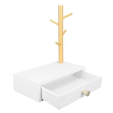 Imagem de Hztyyier Gaveta de Armazenamento Compacta do Organizador de Mesa de Madeira para o Quarto de Entrada Escritório Em Casa, Cremalheira Resistente do Suporte da Chave Decorativa Multifuncional