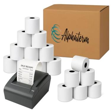 Imagem de Bobina Térmica Branca 80x40 – Kit com 150 Rolos, Papel Térmico Direto, Impressão Nítida Sem Ribbon, Ideal para Cupons, PDV e Impressoras Térmicas