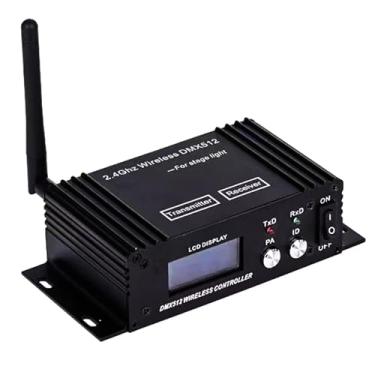 Imagem de Tiandirenhe DMX 512 Controlador de luz DJ, receptor transmissor sem fio 2,4G, monitor LCD, repetidor ajustável, controle de intensidade de luz para discotecas de festa e barras KTV