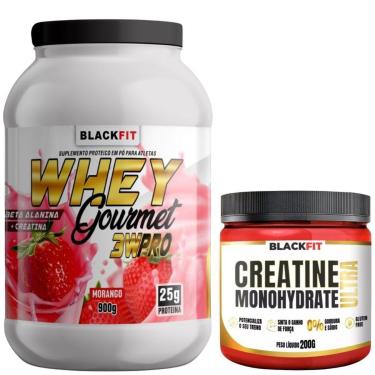 Imagem de Whey Protein + Creatina + Beta Alanina Ganho De Massa Muscular Treino Max Treino Melhor Que Growth-Unissex