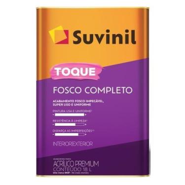 Imagem de Tinta Acrílica Suvinil 18L Toque Fosco Completo Areia - 50841625 - Uni