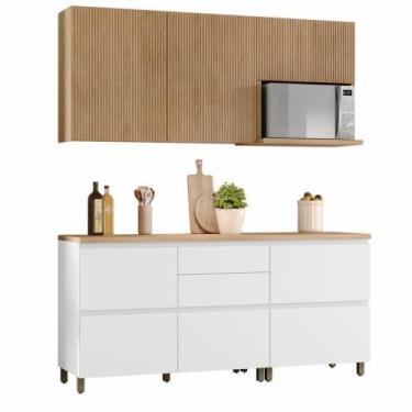 Imagem de Armário De Cozinha Completa 100% Mdf 7 Portas 5 Gavetas Raissa Nesher 
