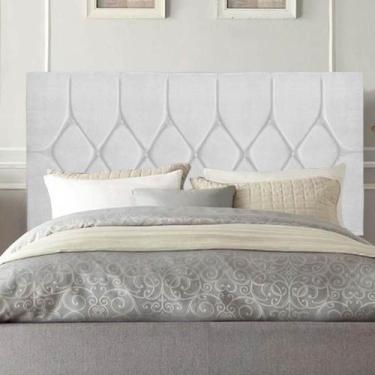 Imagem de Cabeceira Estofada Istambul Capitonê 195cm King Size Box Quarto Suede 