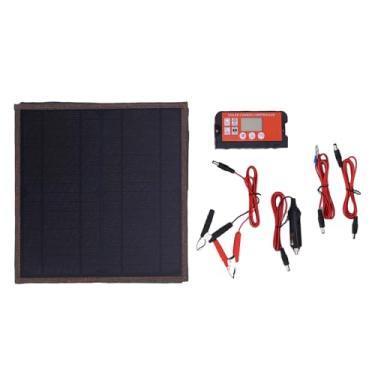 Imagem de Kit de painel solar portátil 15W de silício monocristalino carregador USB dobrável com controlador para camping, caminhadas, atividades ao ar livre, tecido Oxford durável e leve