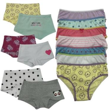 Imagem de Kit com 4 Calcinhas Boxer e 5 Tradicionais em Cores Variadas - no-bran